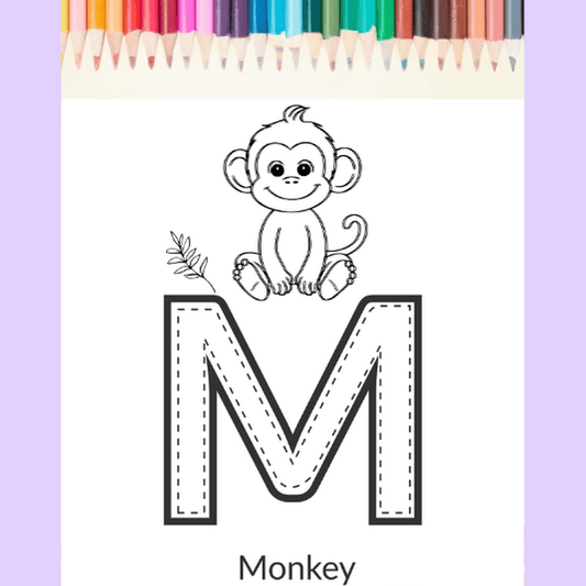 A to Z Alphabet Coloring Pages for Kids – Printable Letter Tracing Worksheets PDF, PNG, JPG