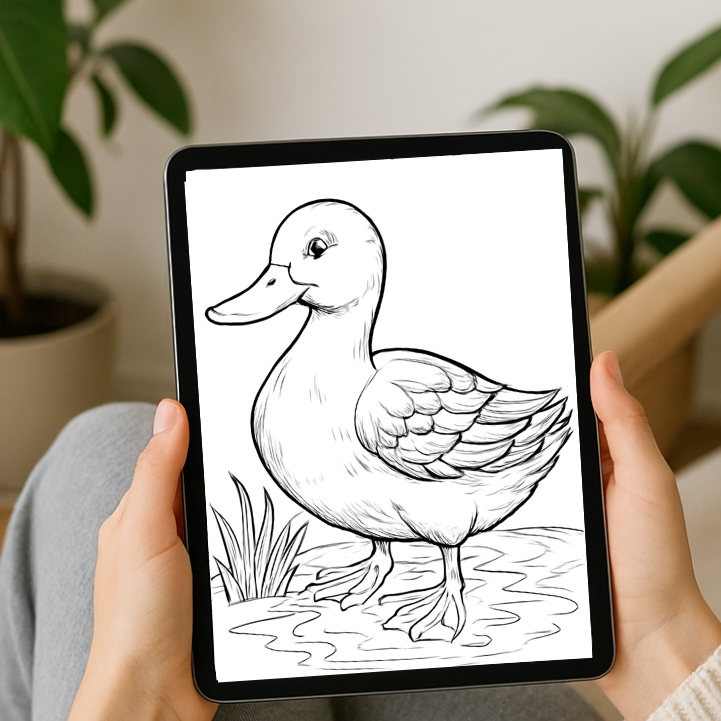 Duck Coloring Pages - 100 Cute Designs for Kids