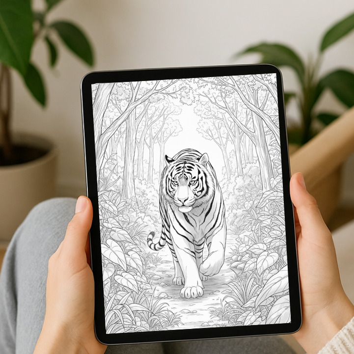Tiger Coloring Pages for Adults – 50+ Detailed Designs to Relax and Unwind