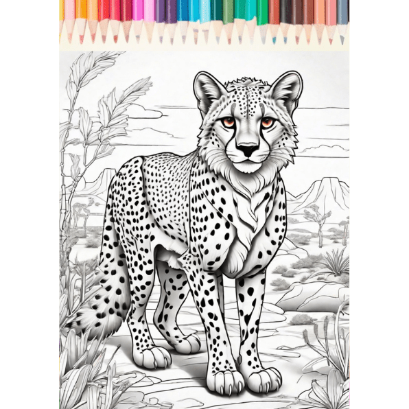 Desert Animal Coloring Pages – Instant Download