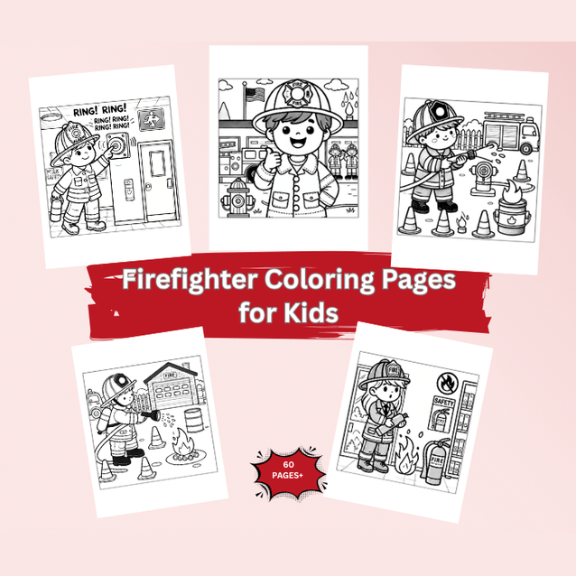 Firefighter Coloring Pages for Kids – 60+ Printable Activity Sheets