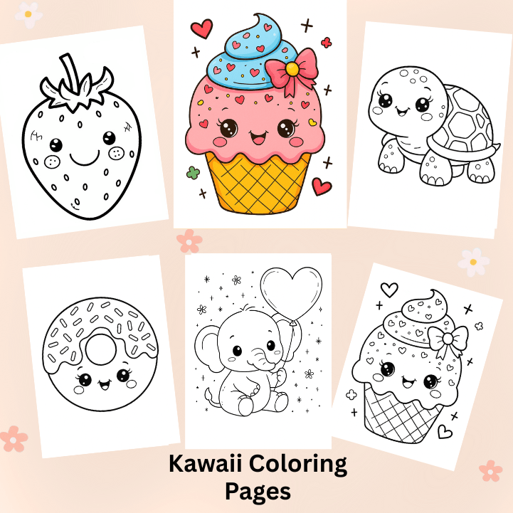 Kawaii Coloring Pages – 80+ Cute Printable Designs for Kids