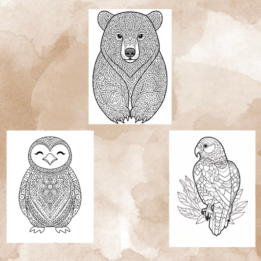 100+ Animal Mandala Coloring Pages for Adults – PDF, PNG & JPG Download
