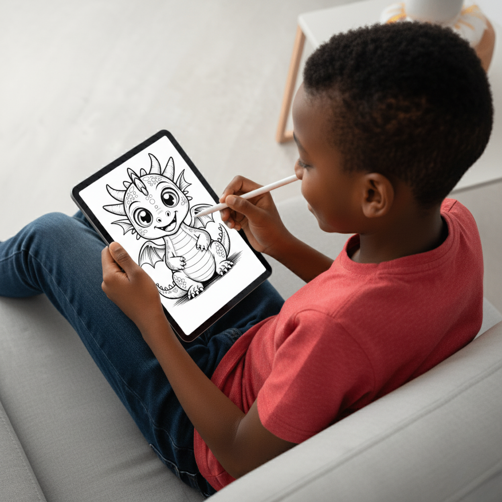 Dragon coloring pages