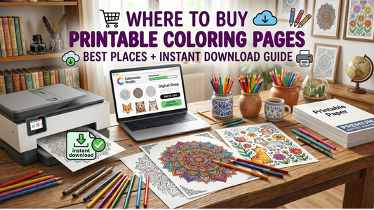 Where to Buy Printable Coloring Pages (Best Places + Instant Download Guide)