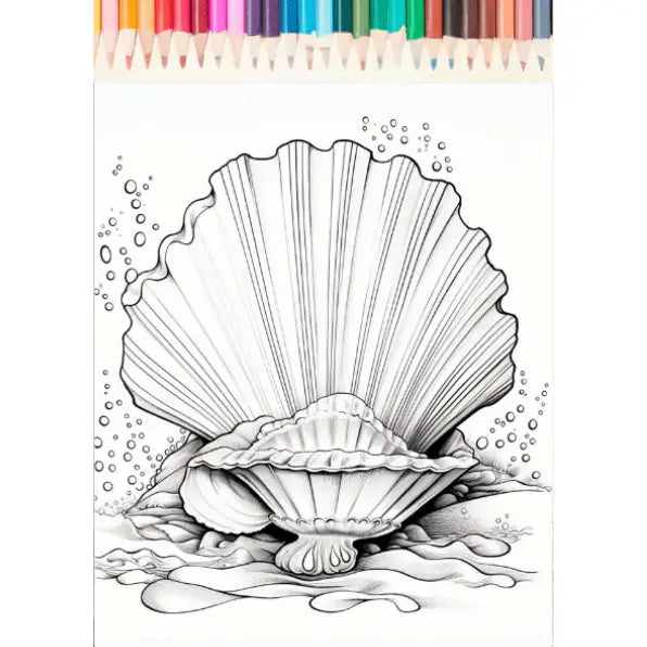 50 Ocean Animal Coloring Pages for Kids and Adults – Instant Download