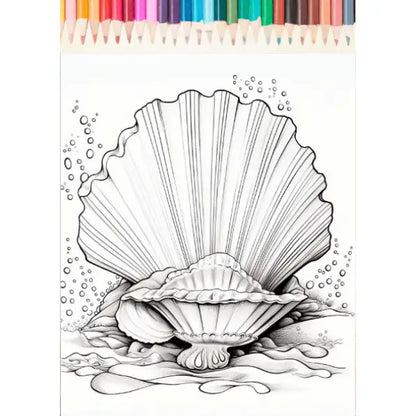 50 Ocean Animal Coloring Pages for Kids and Adults – Instant Download