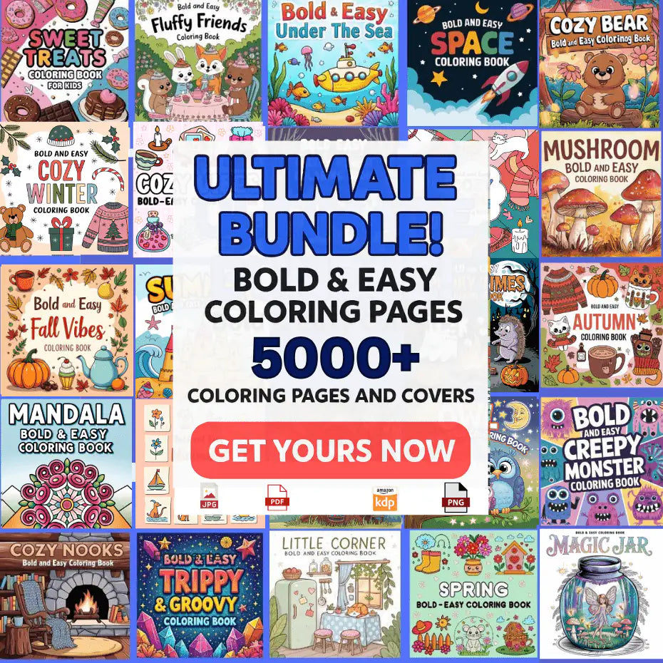 5000+ Coloring Pages Mega Bundle – Digital Download