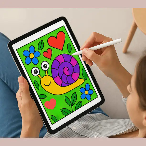 Bold And Easy Cute & Groovy Coloring Pages