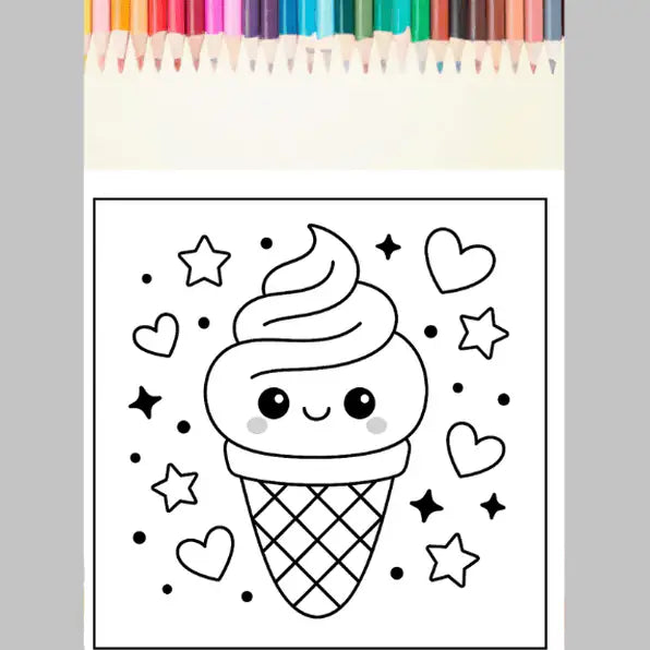 Bold And Easy Cute & Groovy Coloring Pages