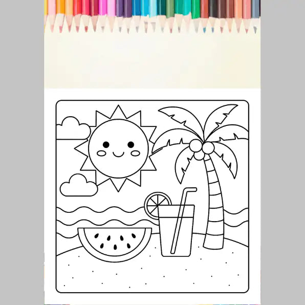 Bold and Easy Summer Coloring Pages for Kids – Fun Printable Activities