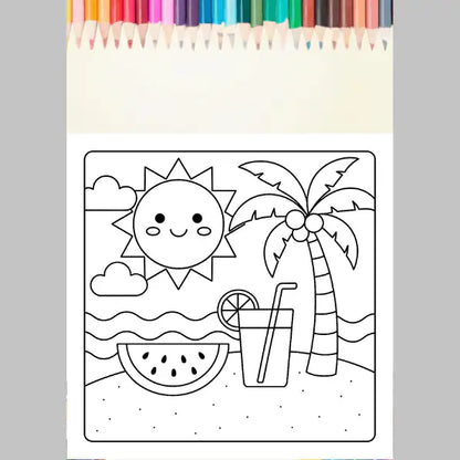 Bold and Easy Summer Coloring Pages for Kids – Fun Printable Activities