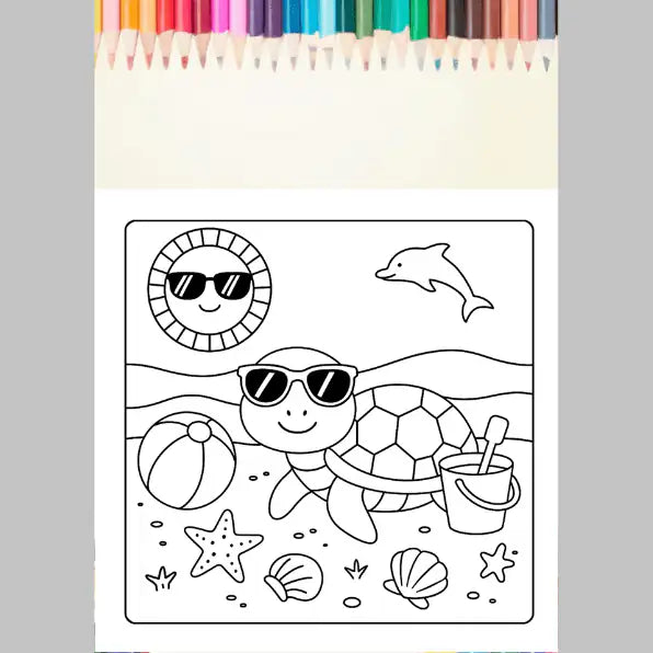 Bold and Easy Summer Coloring Pages for Kids – Fun Printable Activities