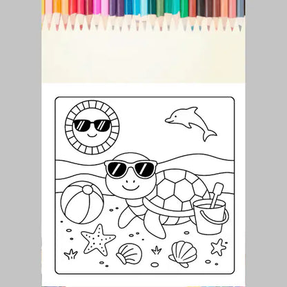 Bold and Easy Summer Coloring Pages for Kids – Fun Printable Activities