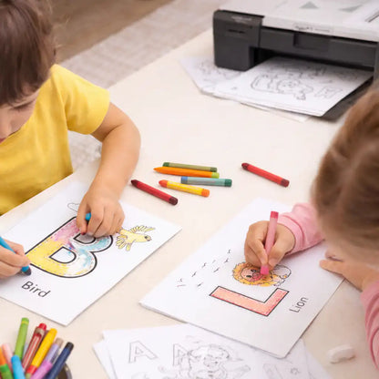 A to Z Alphabet Coloring Pages for Kids – Printable Letter Tracing Worksheets PDF, PNG, JPG