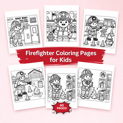 Firefighter Coloring Pages for Kids – 60+ Printable Activity Sheets