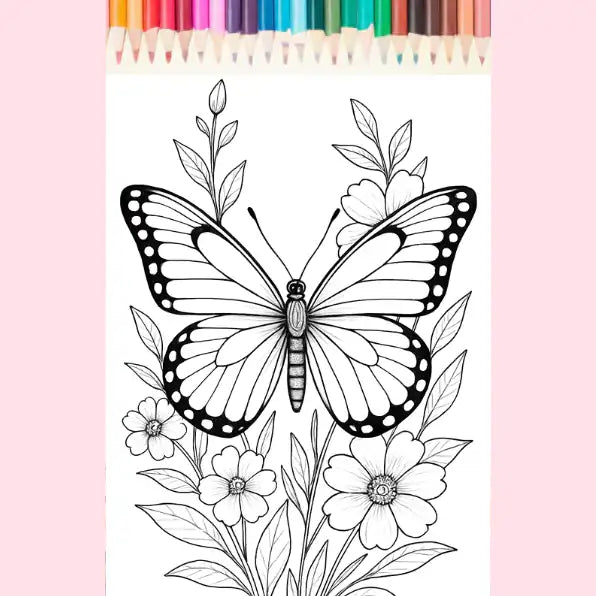 Butterfly Coloring Pages for Adults & Kids – 50+ Designs