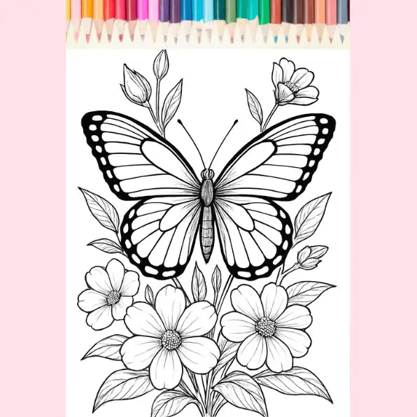 Butterfly Coloring Pages for Adults & Kids – 50+ Designs