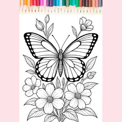 Butterfly Coloring Pages for Adults & Kids – 50+ Designs