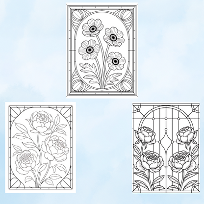 Mandala Stained Glass Coloring Pages for Adults – Printable Designs