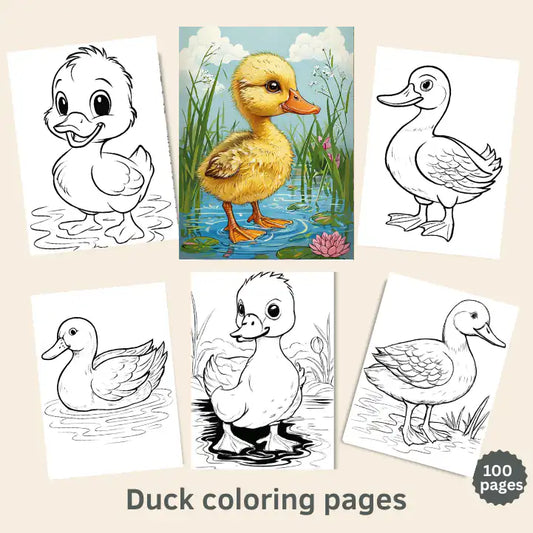 Duck Coloring Pages - 100 Cute Designs for Kids