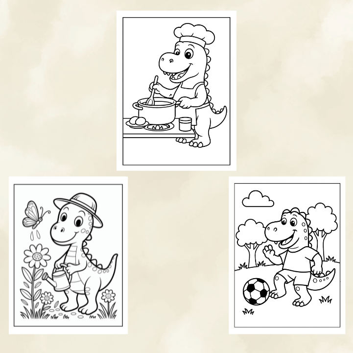 Dinosaur Pictures to Color – Fun and Easy Printable Coloring Pages