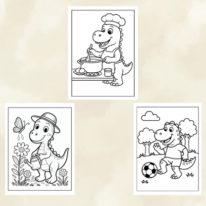 Dinosaur Pictures to Color – Fun and Easy Printable Coloring Pages