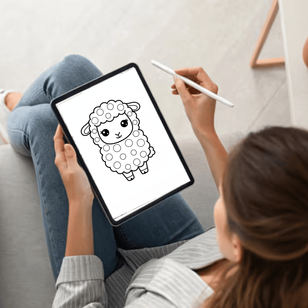 Farm Animals Dot Markers Coloring Pages for Kids – 50 Printable Pages (Digital Download)