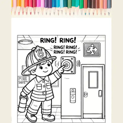 Firefighter Coloring Pages for Kids – 60+ Printable Activity Sheets