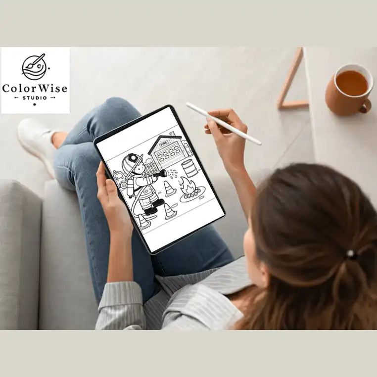 Firefighter Coloring Pages for Kids – 60+ Printable Activity Sheets