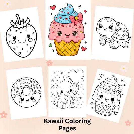 Kawaii Coloring Pages – 80+ Cute Printable Designs for Kids