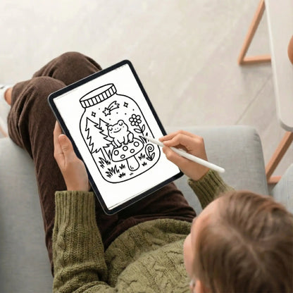 50 Cute Forest Jar Coloring Pages — Kawaii Printable Digital Download