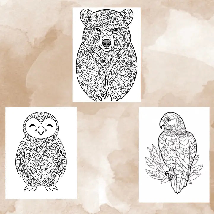 100+ Animal Mandala Coloring Pages for Adults – PDF, PNG & JPG Download