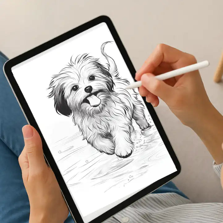 Puppy Coloring Pages – 80+ Printable PDF, PNG, JPG Digital Download for Kids & Adults